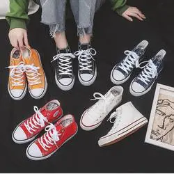 New High Top Canvas Shoes Men's and Women's Same Style Cloth Shoes Trend Board Shoes Korean Version of All Students Shoes