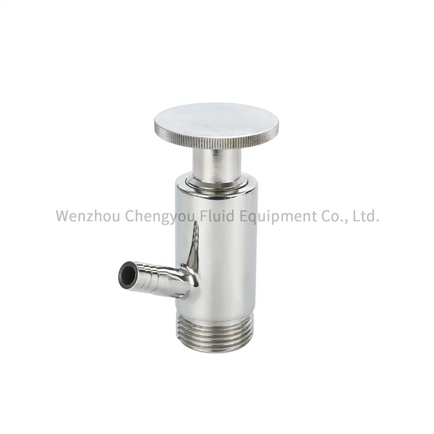 Food Grade Hygienic Stainless-Steel Round Handwheel 304/316L Threaded Aseptic Sampling Valve