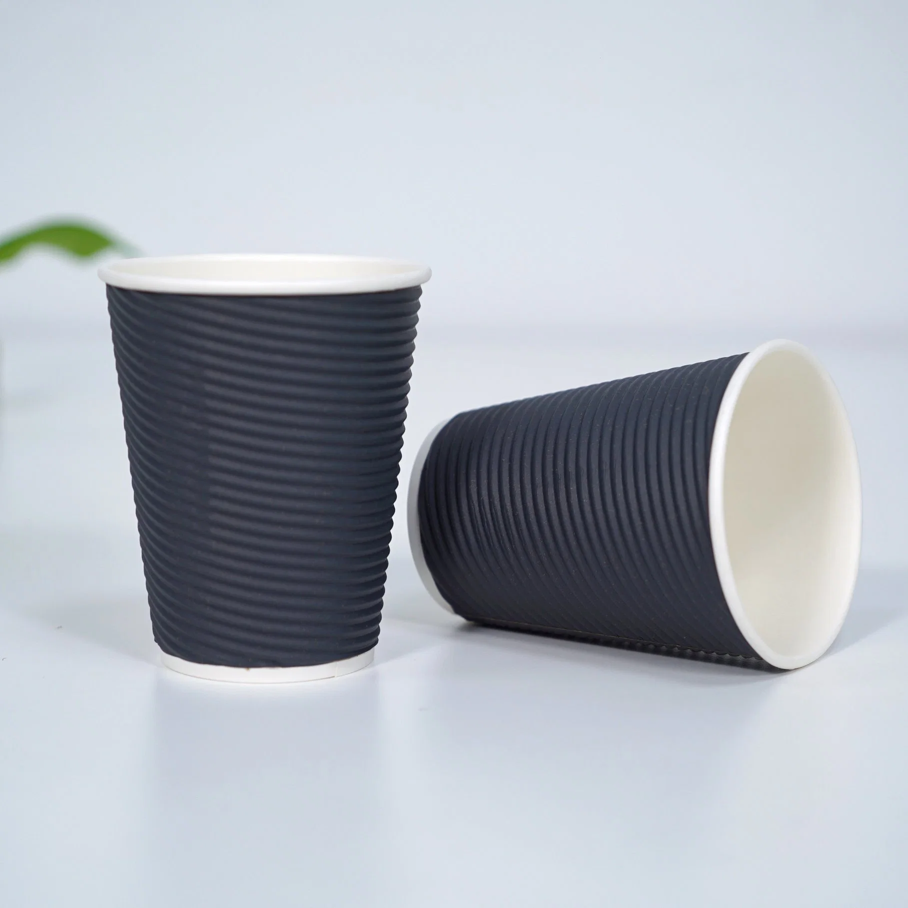 Disposable Recycle Custom 6oz 8oz 10oz 14 Oz 16oz Single/Double Ripple Wall Coffee Paper Cup