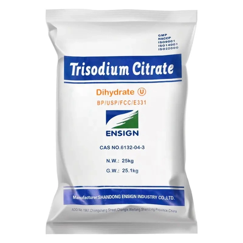 Ensign. D'additif alimentaire Citrate de sodium/Citrate de trisodium No cas 6132-04-3 en stock