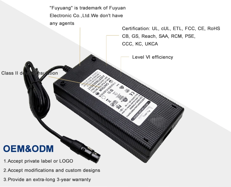 PSE Scooter E Bike 73V 60V 3A 4A Lead Acid Battery Charger