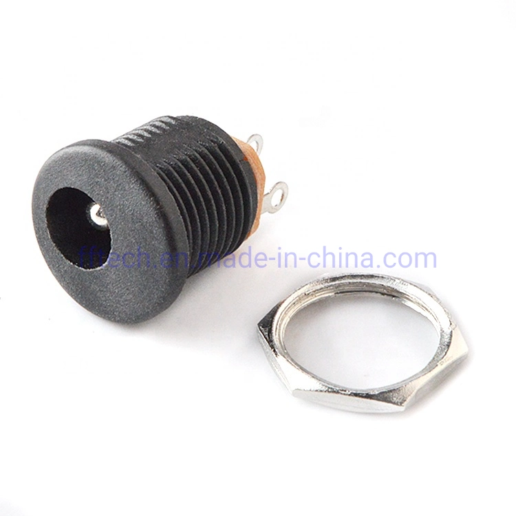 Conector de 2,1 mm 5,5 mm de China de fábrica de potencia DC Jack de alimentación DC Jack hembra conector de alimentación DC022