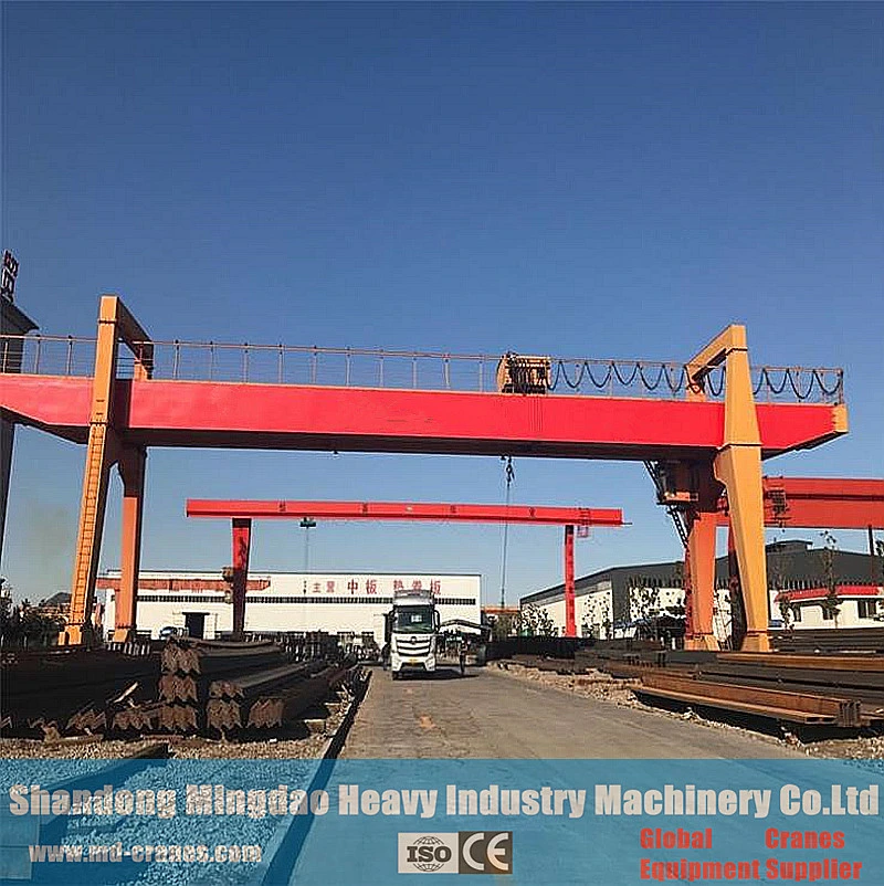 Mobile Electric Trolley Double Beam Lifting Equipment Gantry Cranes