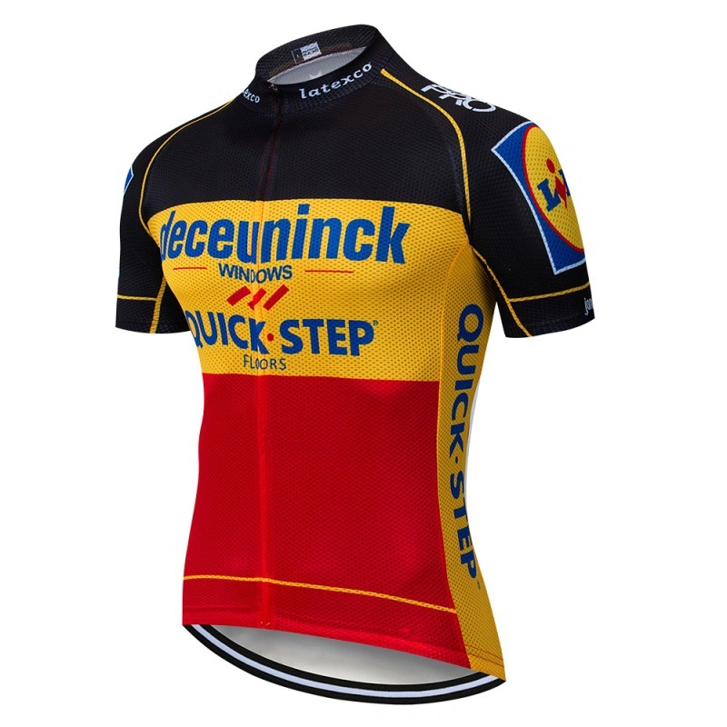 Diseño personalizado Cycling Jersey Mens Cycling Jersey de manga corta de verano