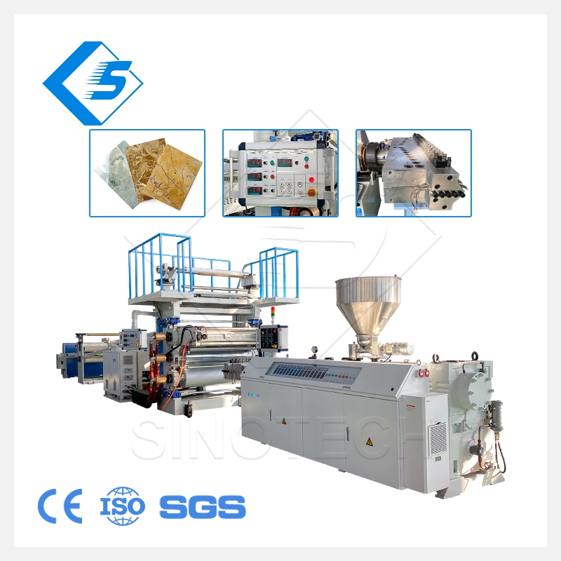 PVC Artificial Imitation Marble Sheet Decorative Extrusion Machine Line PVC Artificial Decoration Board Panel Manufacturing Making Machine