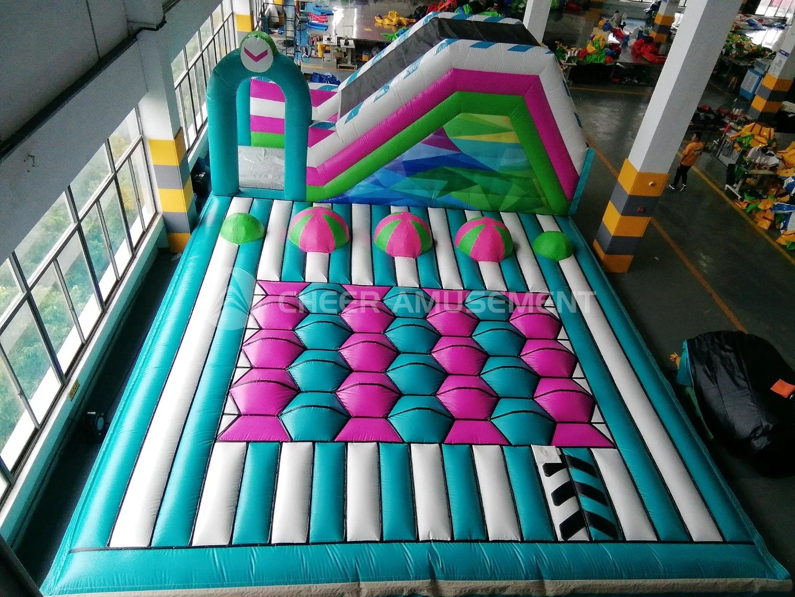 The Ultimate Sports Inflatable Park by Cheer Amusement!