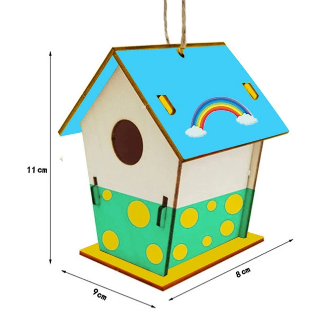 Kid DIY Holz Vogel Haus malen und dekorieren Kunsthandwerk DIY Vogelhaus Kit