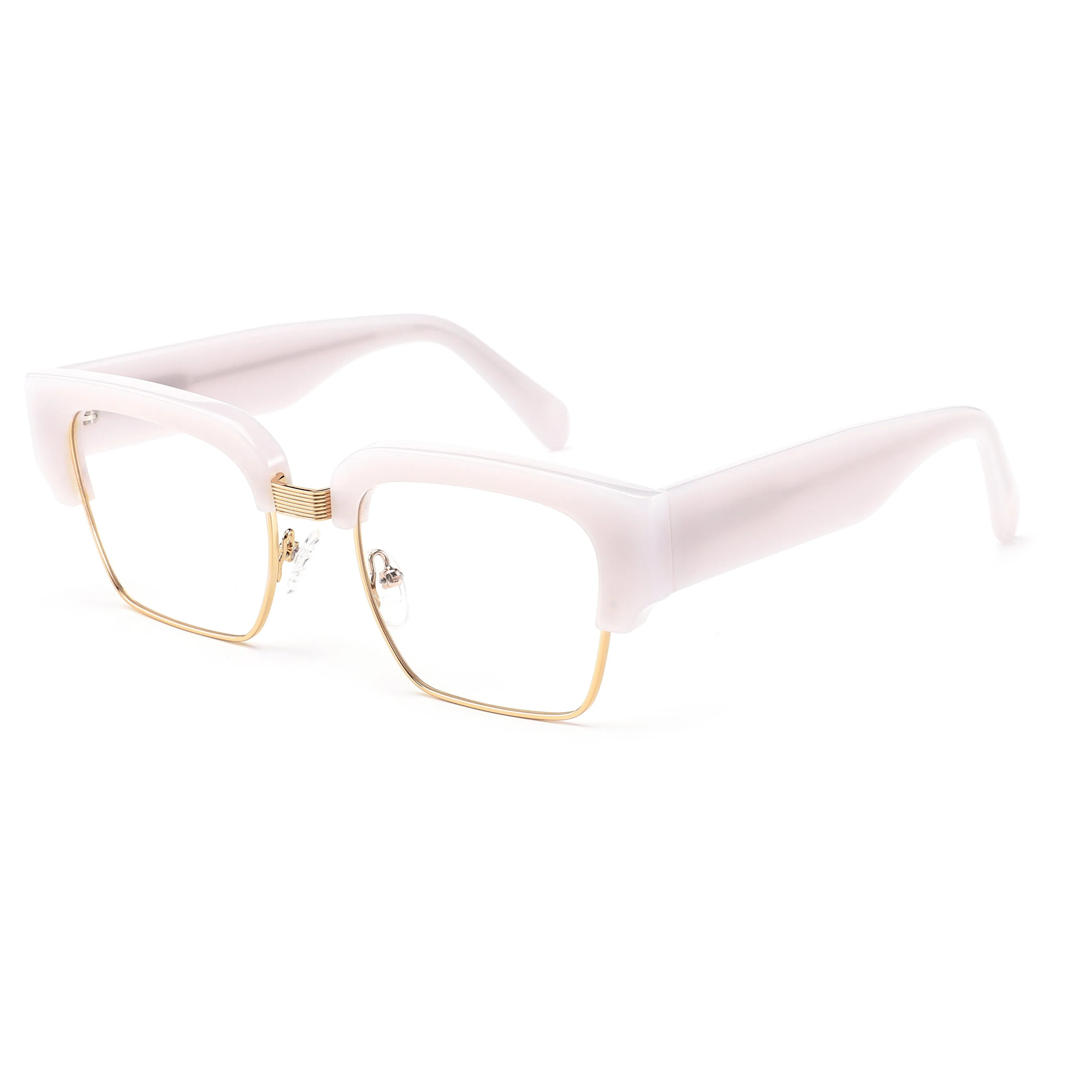 Hot Sale Acetate with Metal Designer Style Glasses Men Women Optical Frame