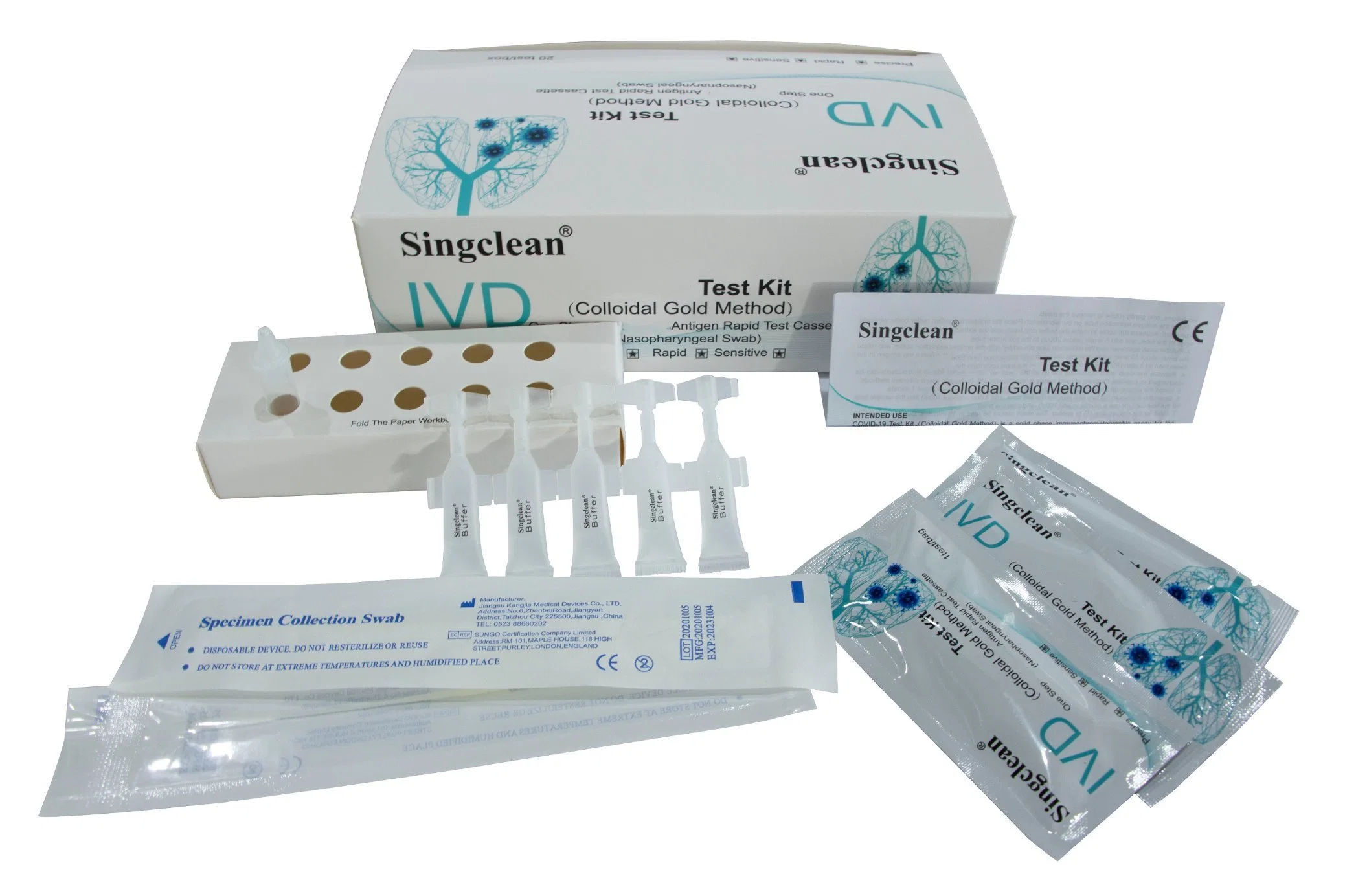 Singclean Igg Igm Antibody Rapid Diagnostic Test Kit with CE Mark