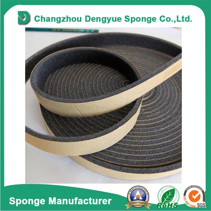 Adhesive Using Seal up Anti Aging NBR EPDM Cr Sponge Rubber Door Glass Seal Strips