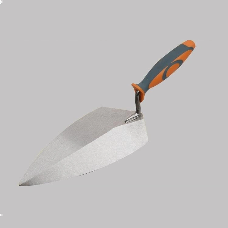 Triangular Tip Diamond-Shaped Two-Color Plastic Handle Plastic Handle Bricklaying Knife Construction Hardware Tools Plastering Mud Board