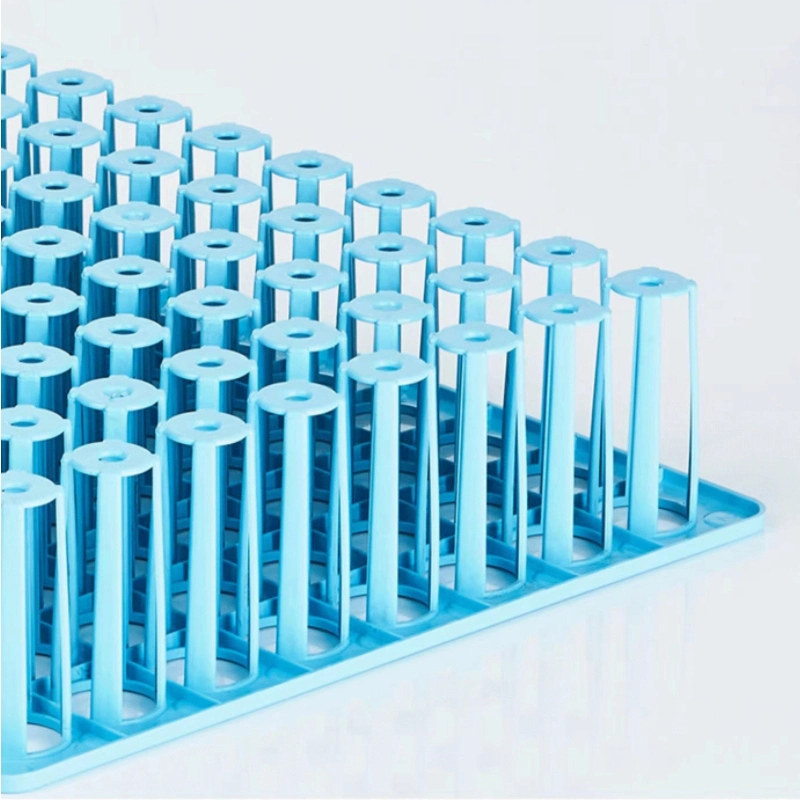 Laboratory Medical PP Plastic 10ml 18mm 8*12 96 Wells Virus Sample Transport Medium Vtm Vtm-N Test Tube Holder Rack Display