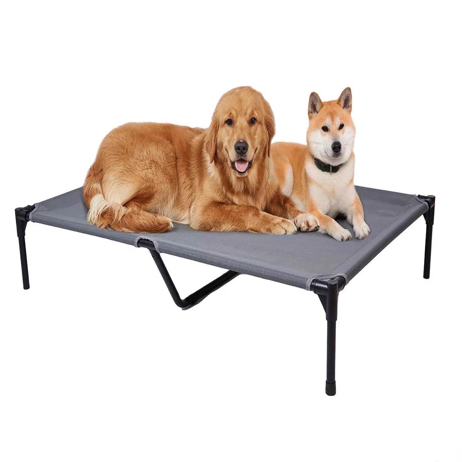 Ours en toile en filet pour animaux avec cadre en fer et lit pour chiens surélevés Poids lourd