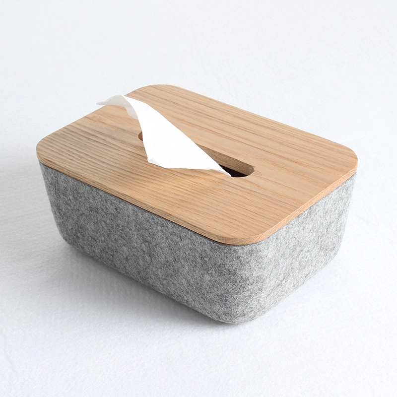 Kitchen, Restaurant Multi-Colored Modern Tissue Boxes with Wooden Cover