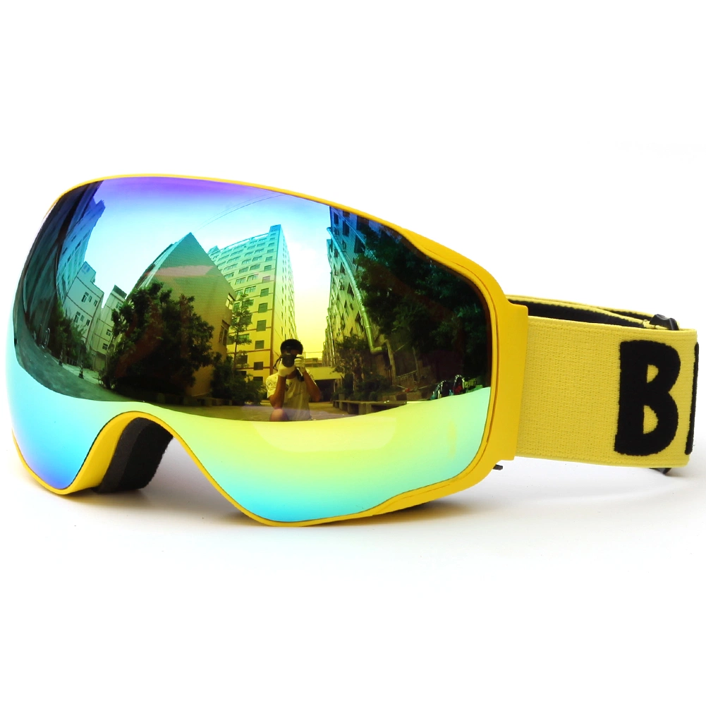 BSCI Cerfiticated proveedor gafas de Nieve La resistencia al viento antirreflejos UV 400 gafas de esquí para las mujeres y hombres