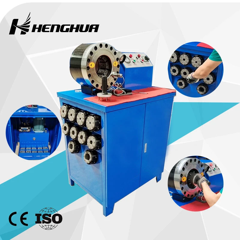 CE 6 Core Patent Fast Dies Change Hydraulic Pipe Hose Crimper Tool 2 Manual Hydraulic Hose Press Brake Hose Crimping Manufacturing Making Clamp Machine for Sale