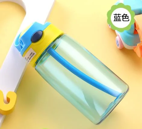 Aohea Wholesale BPA Free 480ml Kids Travel Drinking Water Bottle with Straw