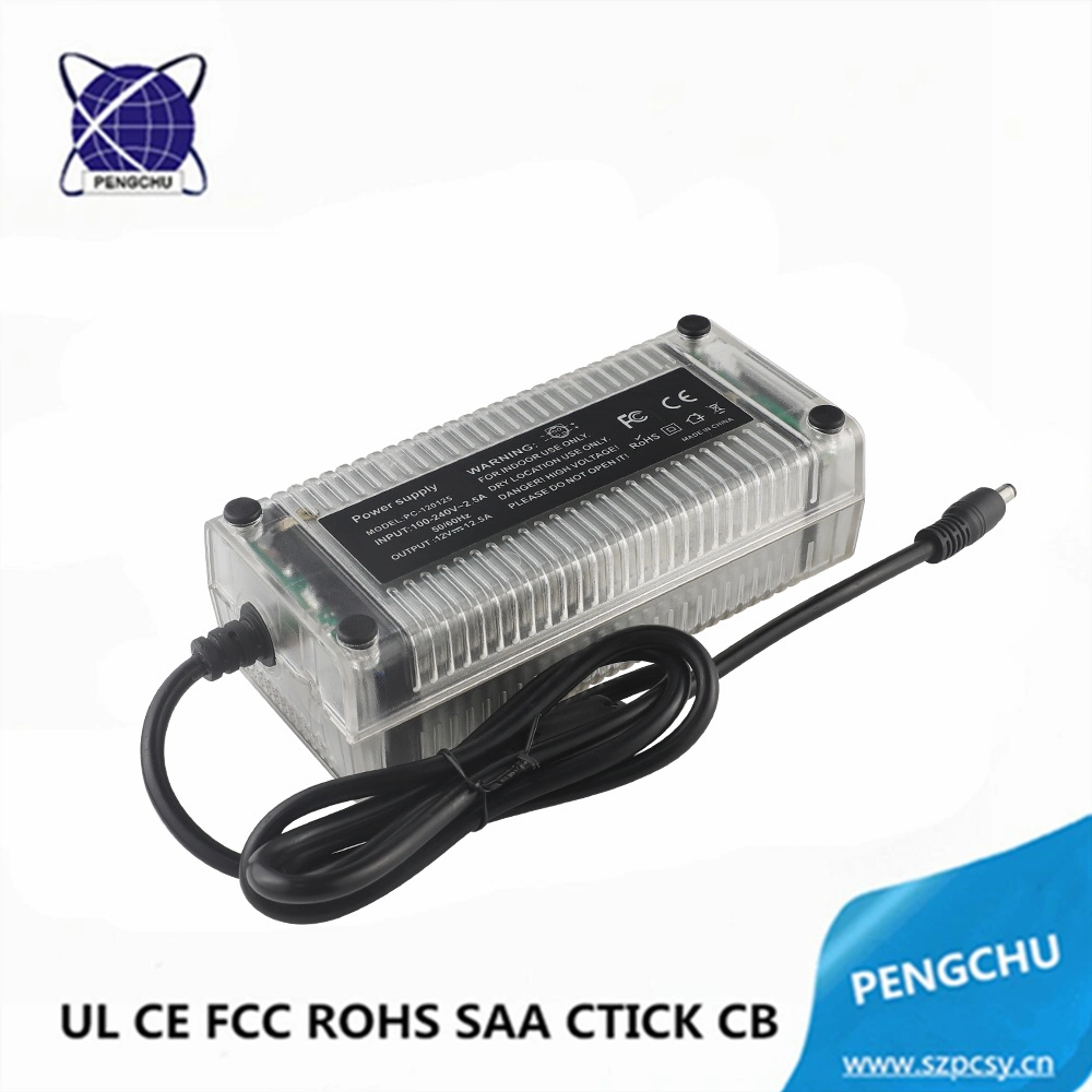 Desktop AC to DC 12V 15A LED Power Supply 180W with UL CE FCC RoHS SAA CB PSE Approved