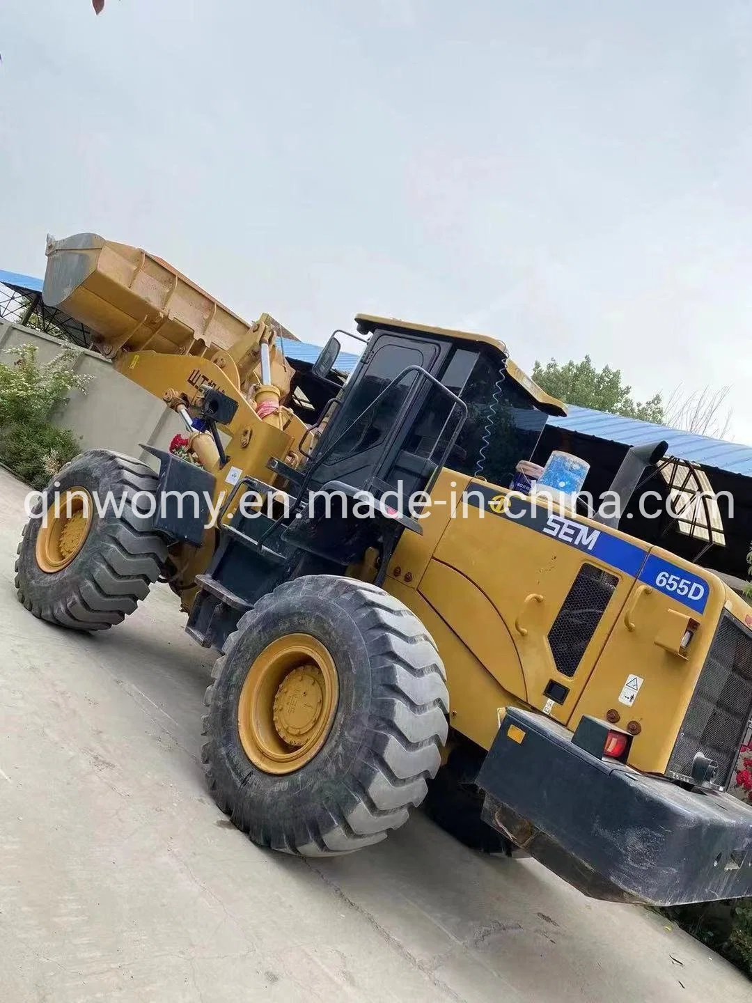 Used Heavy Construction Machine Sem 655D Front Wheel Loader 3m3 5ton