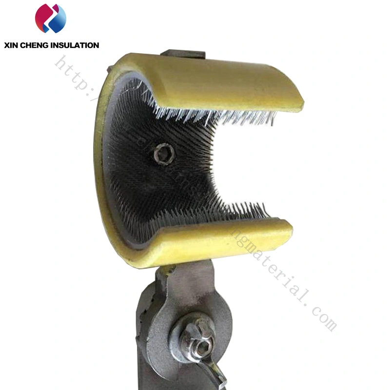 Wire Brush Extension Rod C-Type High-Voltage Wire Cleaner