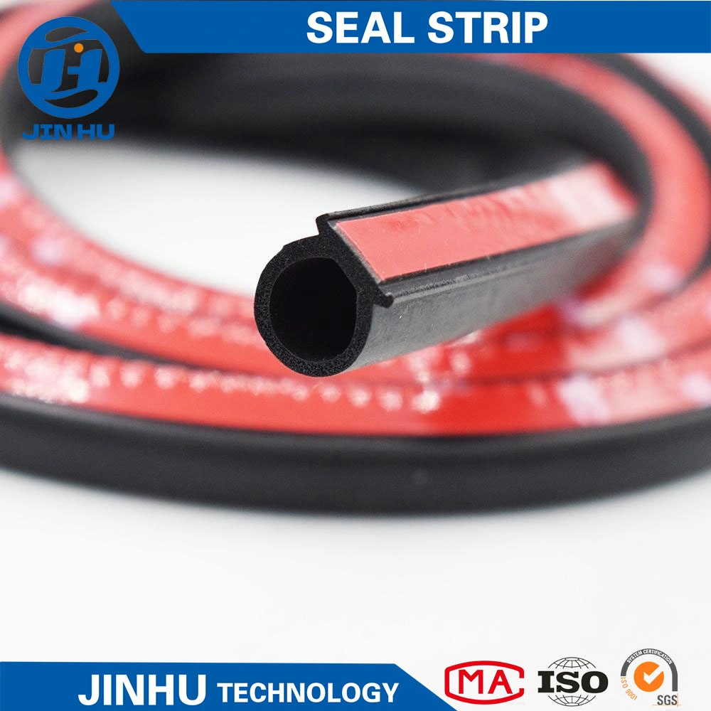 Factory Supply EPDM E Type Self Adhesive Rubber Foam Window Door Gap Sealing Strip Tape