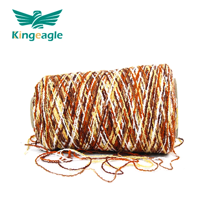 Kingeagle High quality/High cost performance  Dyed 85%Acrylic 15%Nylon Loop Fancy Yarn