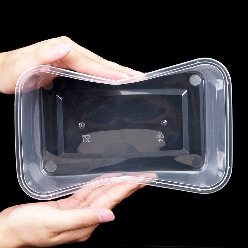 Colorful Customize OEM Lunch Meal Box Airtight Heat Resistance Recyclable Portable Lunch Containers Airline Bento Prep Meal Box Plastic PP Container