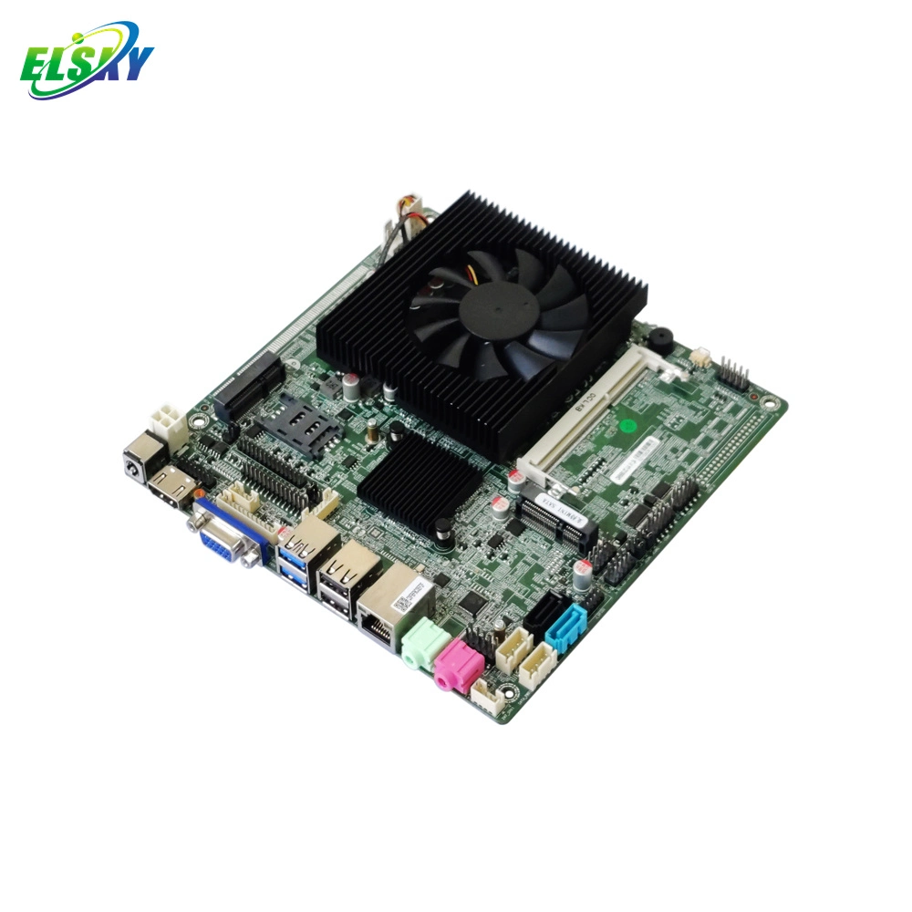 Placa base Elsky Mini-ITX con CPU Haswell 4th Gen Core i5-4200m 4300m DDR3 Max 8GB Realtek 8111h RJ45 LAN Qm8680