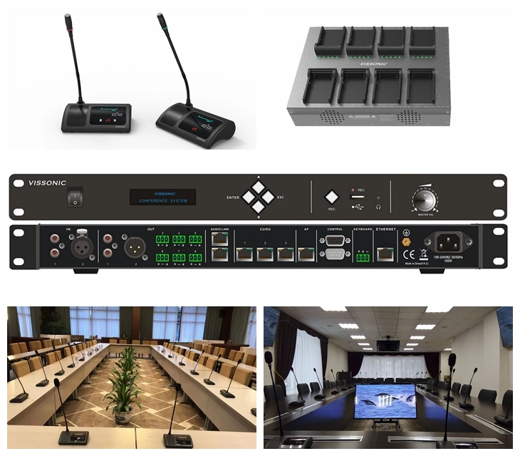 Vissonic 5g Hz WiFi Wireless Digital High quality/High cost performance  Conference System