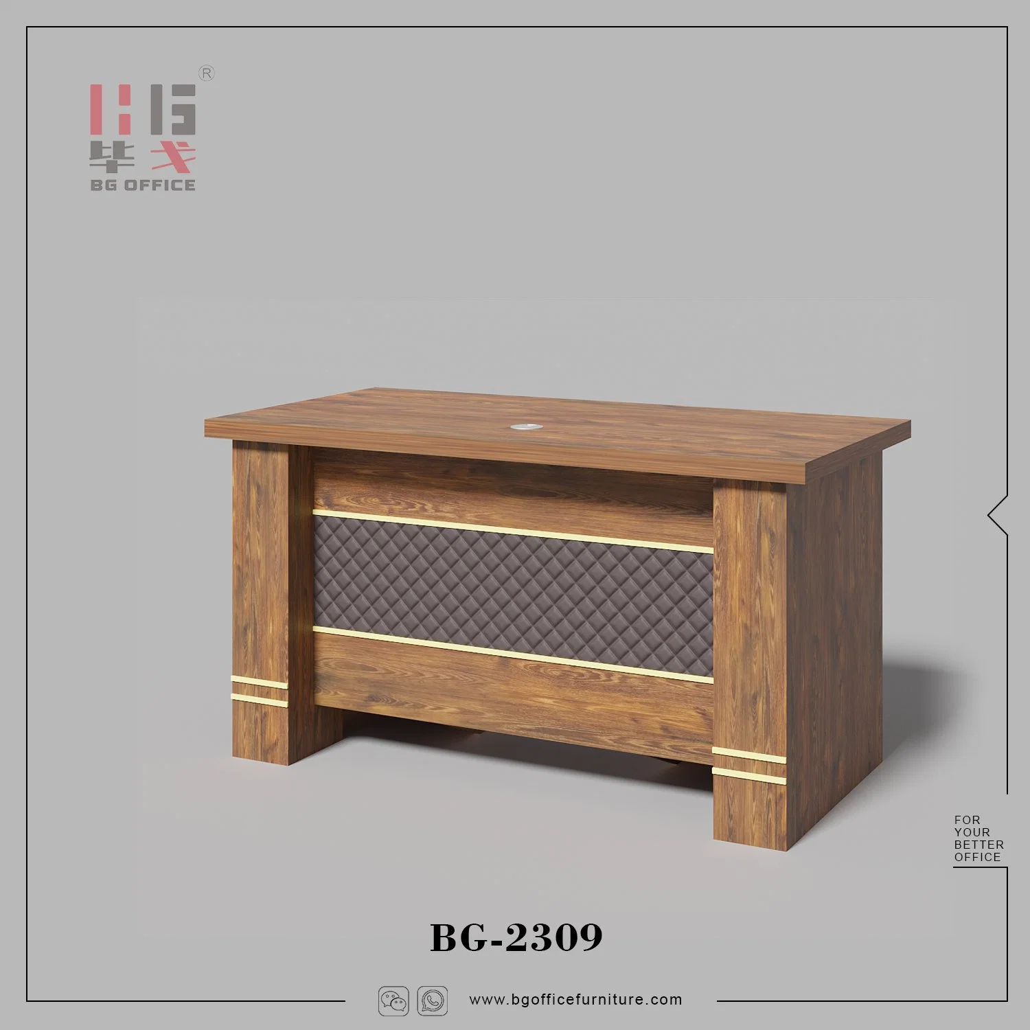 Commercial Wooden Furniture Melamine Hotel School Office Desk Manager/Director Executive Computer Table