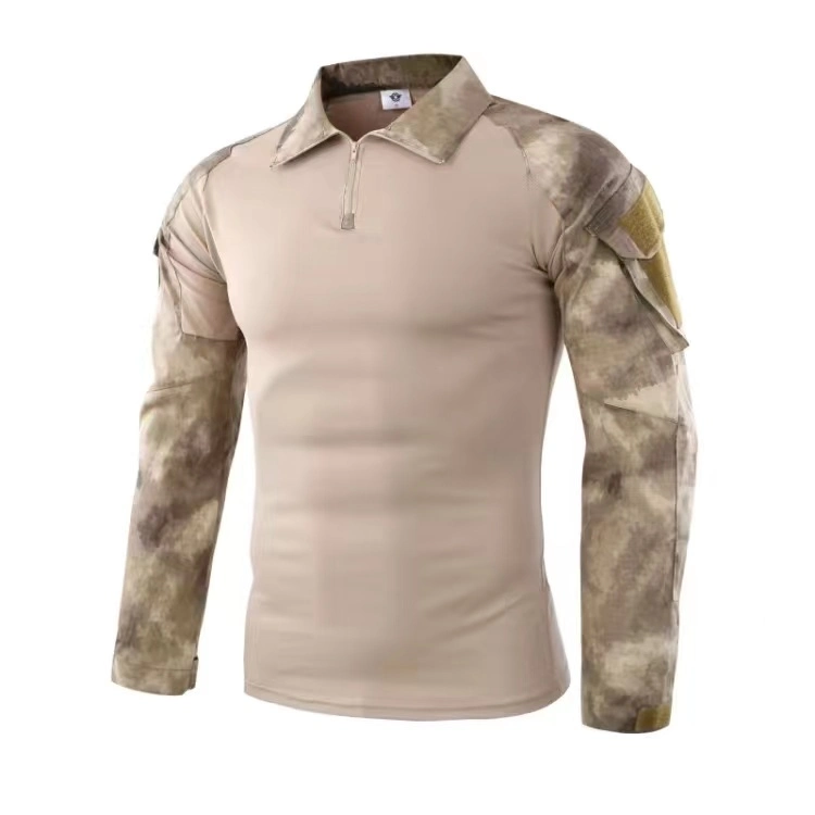 Camiseta de la Rana de alta calidad ropa de deportes al aire libre Python luchar contra el patrón de camuflaje de la rana del ejército de los hombres camisas