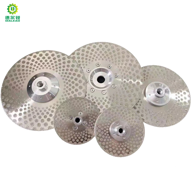 Dialead 4.5" 115mm Electroplated Diamond Cutting & Grinding Blade M14 Thread Single Side Coated Diamond Saw Disc