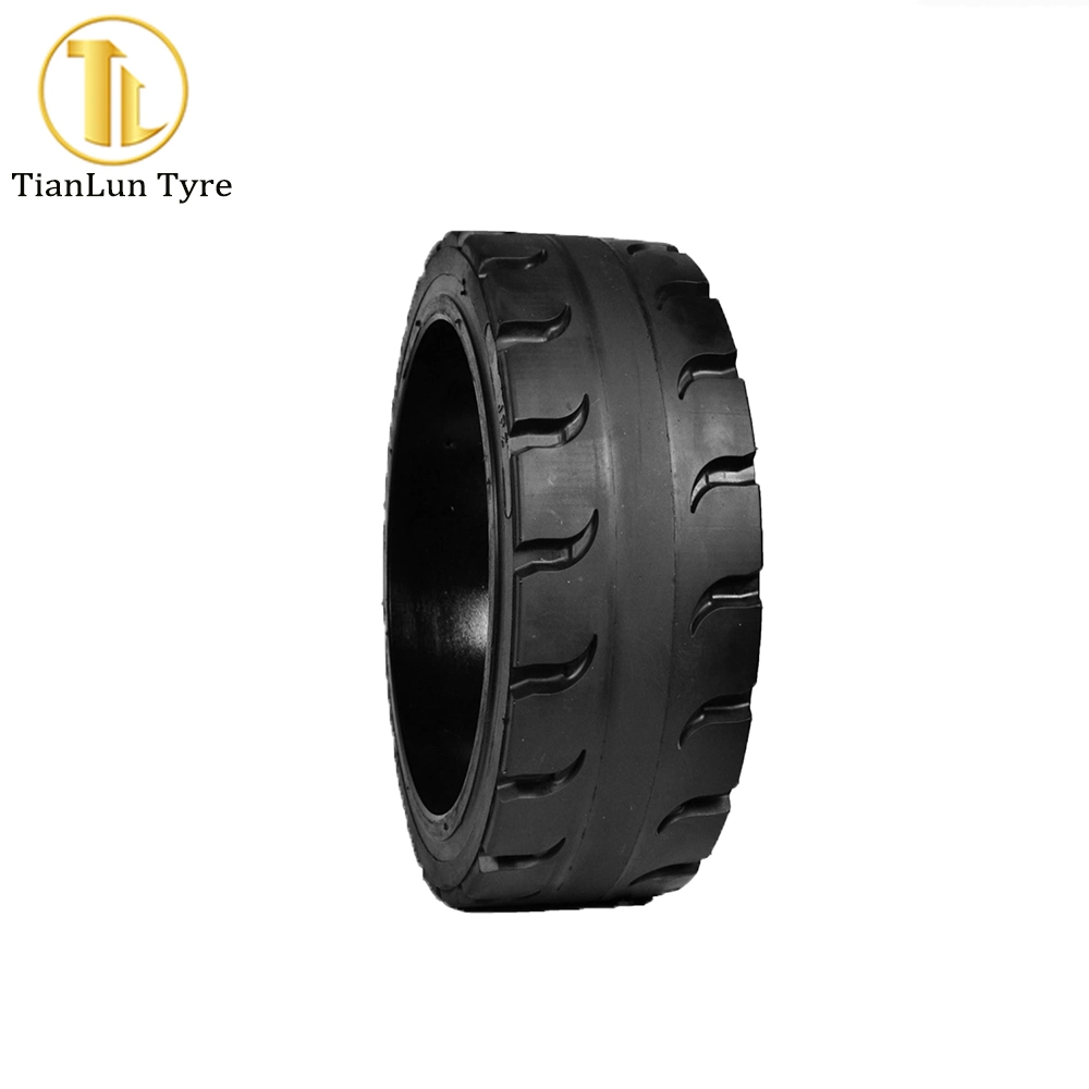 Factory Wholesale/Supplier Press-on Solid Forklift Tires for Scrapers and Forklifts