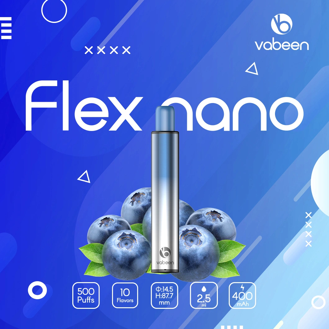 La mejor calidad precio de fábrica Vabeen Vabeen Flex Nano 500 inhalaciones de Vape desechables vaporizador