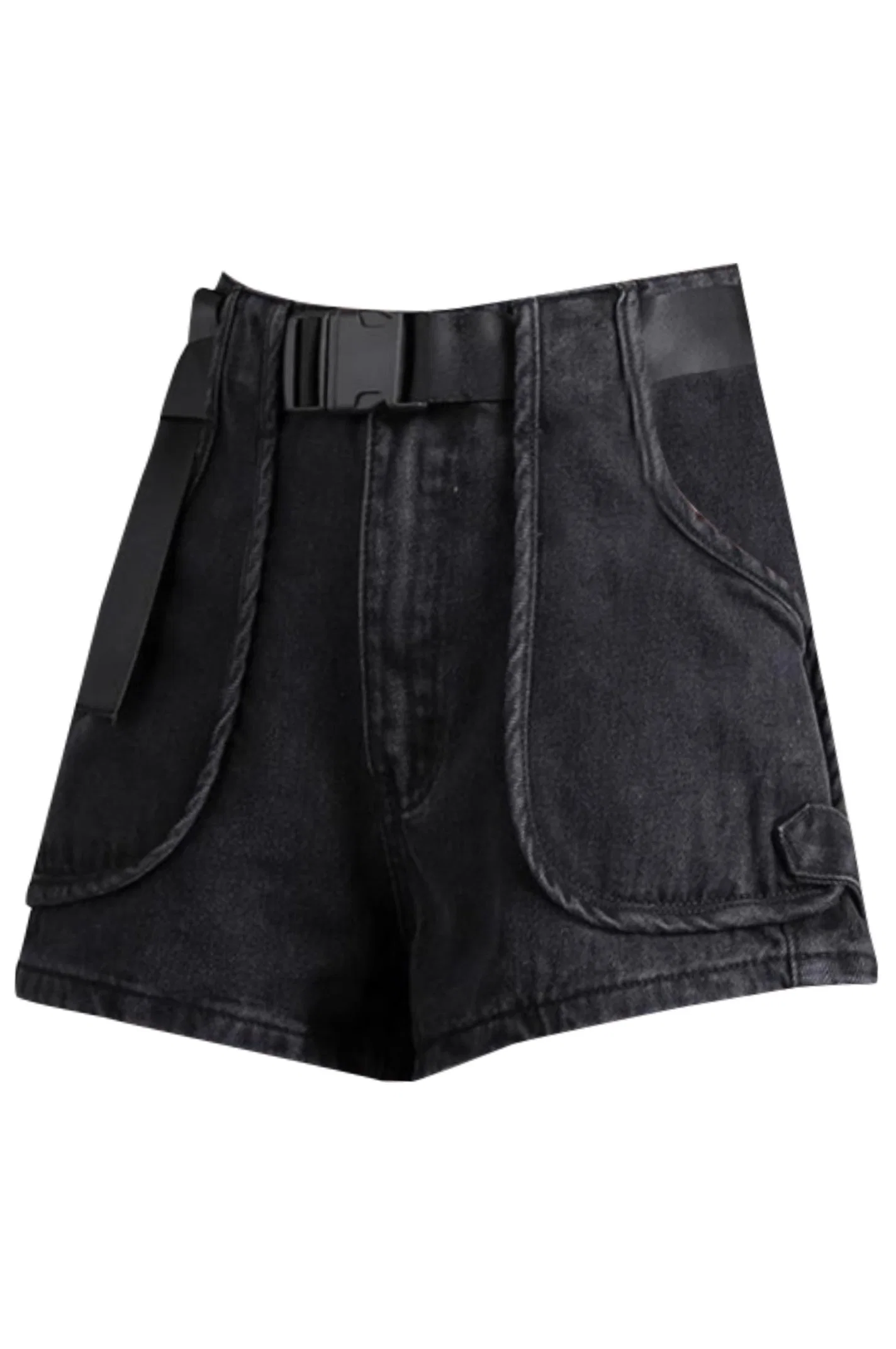 Schnelle Lieferung Mode Jeans Nicht-Konformistische Mode Hohe Taille Sack Denim Lässige Shorts