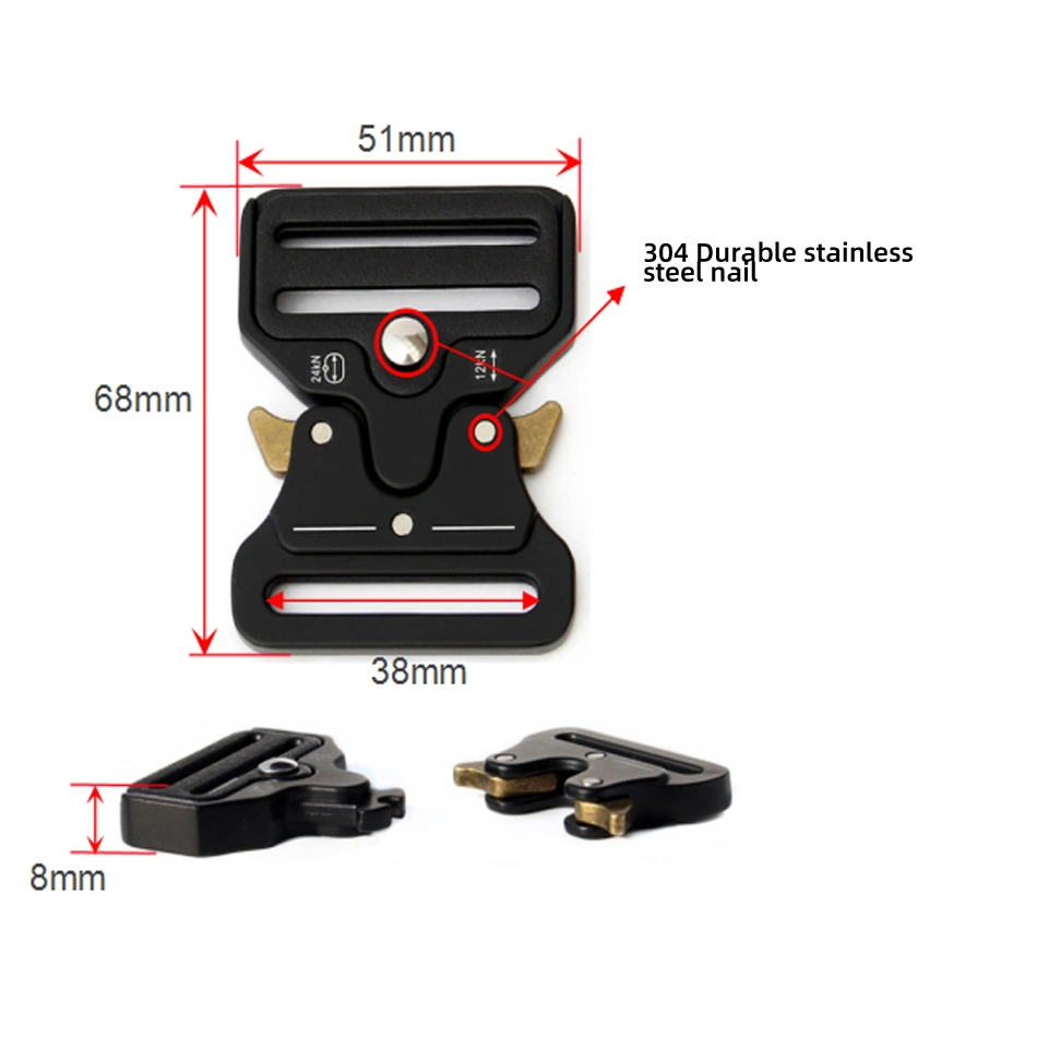 Automatische Schnellverschluss Metalltasche Schnalle Zink-Legierung Taktische Schnalle