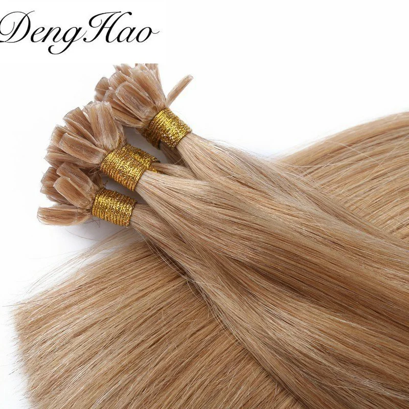 100% Remy Human Hair U-Tip No Shedding No Tangle Double Drown Pre-Bonded Hair Extensions