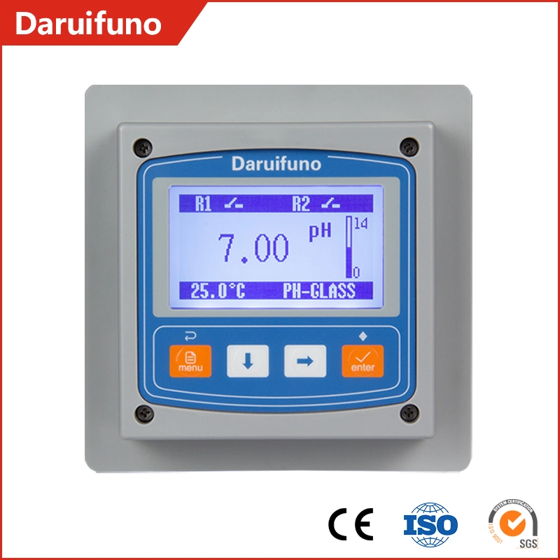 Control de dosificación de 4 a 20 mA el analizador de pH en línea de metro para el tratamiento de agua