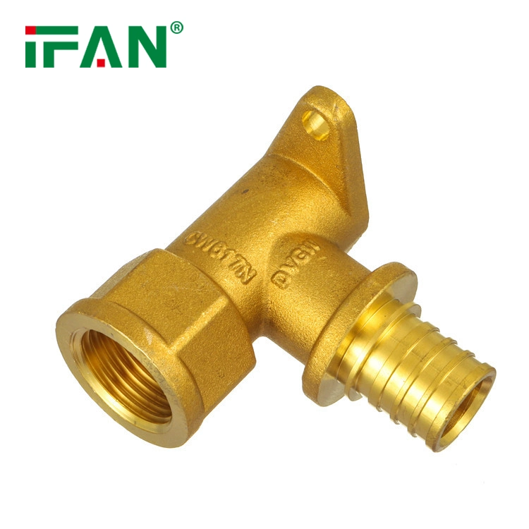 Ifan Factory Pex Compression Brass Elbow Pex Sliding Copper Plumbing Fitting