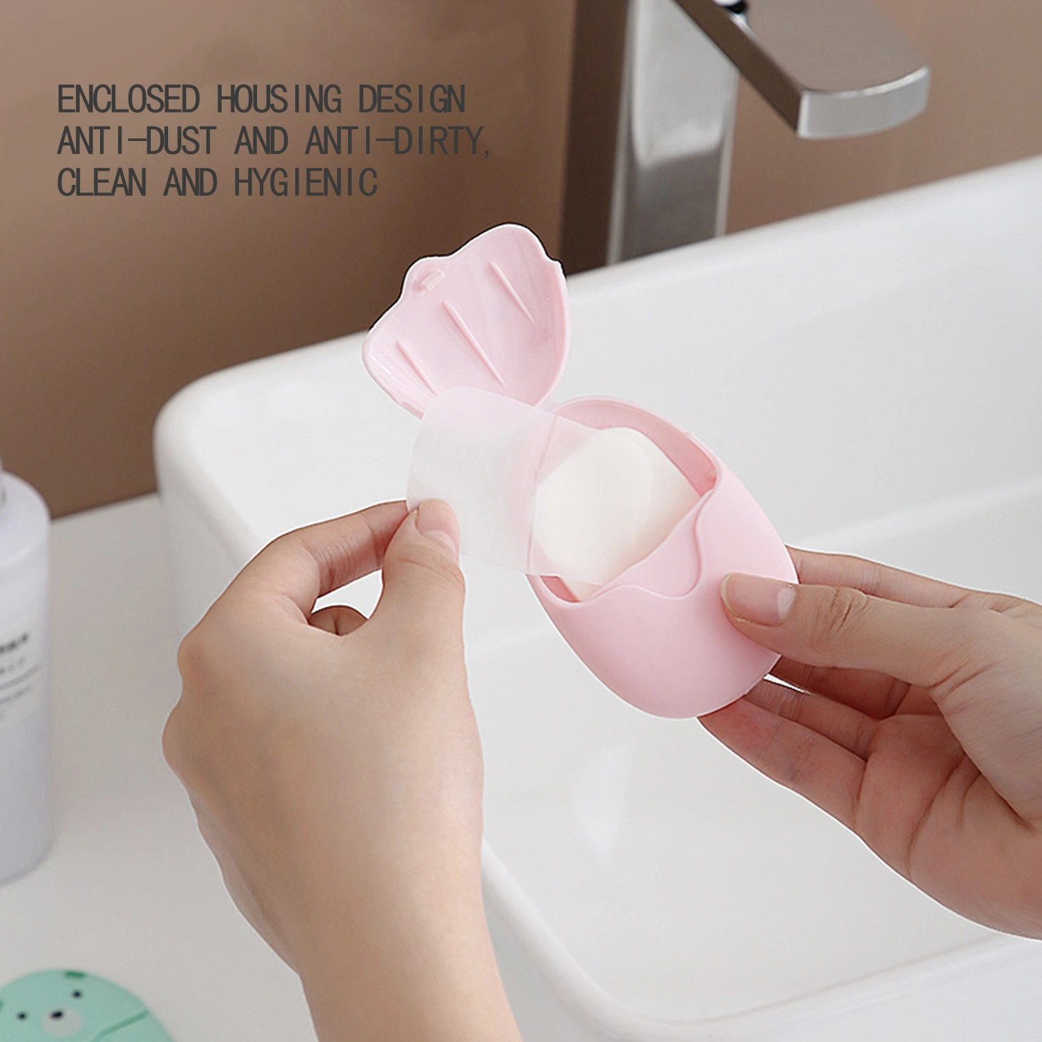 Cartoon Outdoor Portable Travel Soap Paper Foam Dissolving Hand Washing Disposable Soap