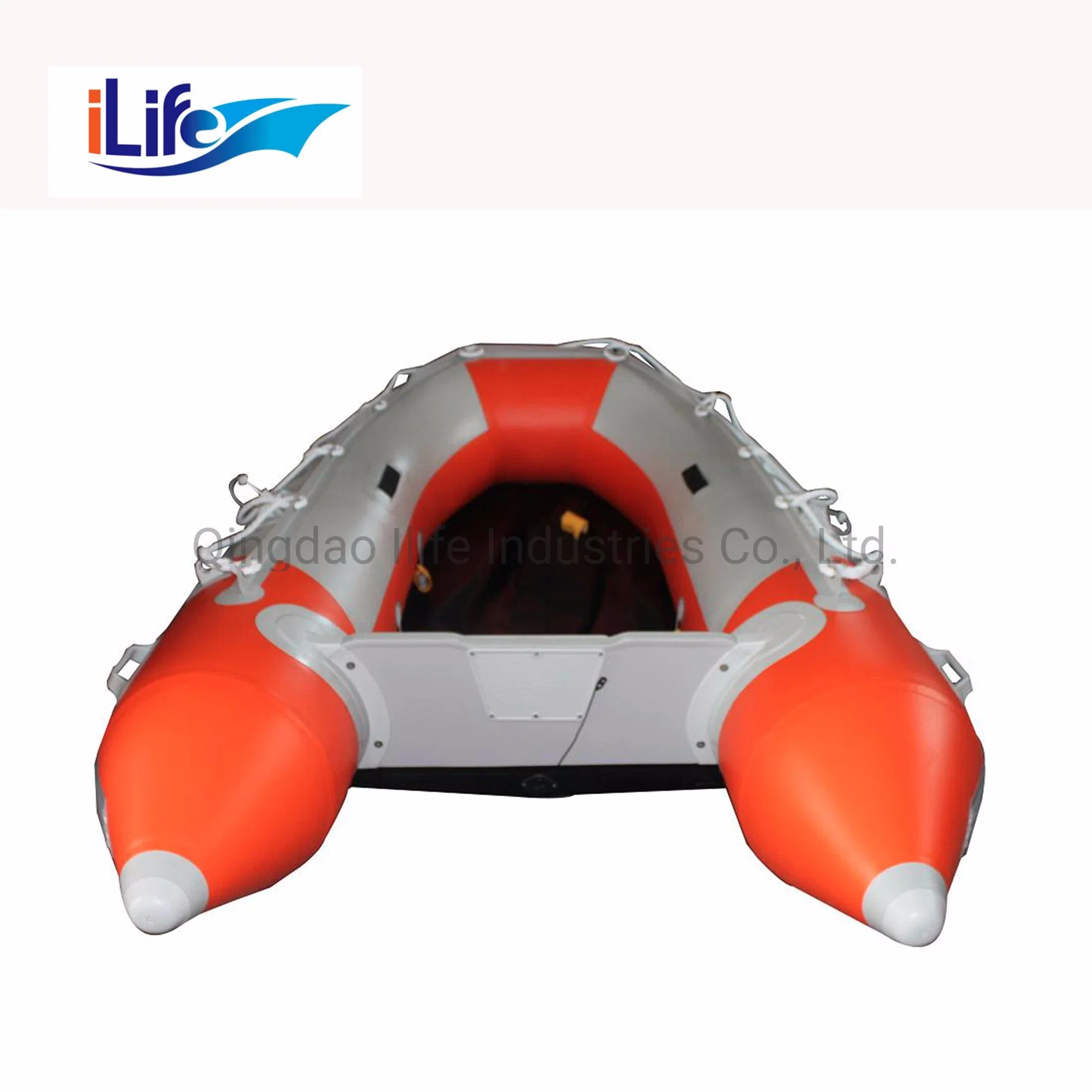 ILife PVC/Hypalon Inflatable Rescue Fishing Rubber Boat con aluminio/Drop Stitch Aire/Piso contrachapado