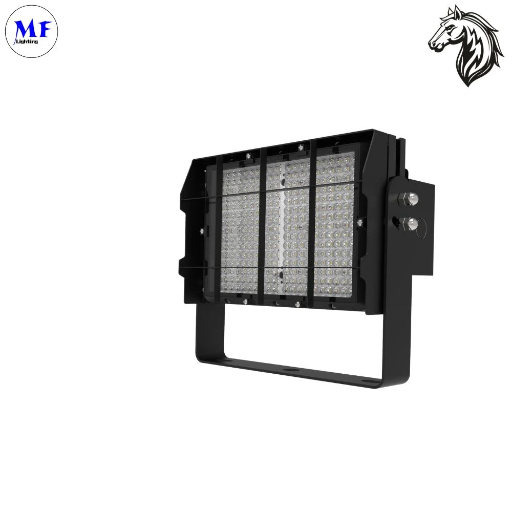 High Power 200W-1200W IP66 Waterproof LED Flood Light Lamp with Dali 0-10V Dimmable for Stadium Wharf Airport Dock Tower Crane Tennis Court Golf Course