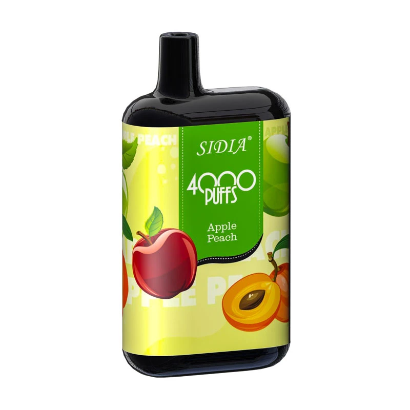 Highlight Wholesale/Supplier Sidia 4000 Puffs 12 Ml Disposable/Chargeable Pen Vape of Apple Peach