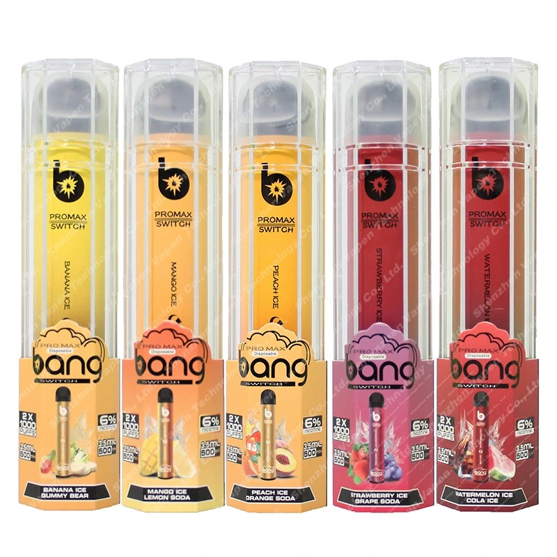 2in1 Vaporizer Bang PRO Max Promax Switch 2 in 1 Flavors Double Pods 1000+1000 Puffs Bang E CIGS Vapor