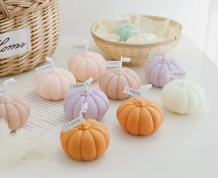 New Colorful Home Decor Halloween Pumpkin Candles for Halloween Holiday Gift and Christmas Candles