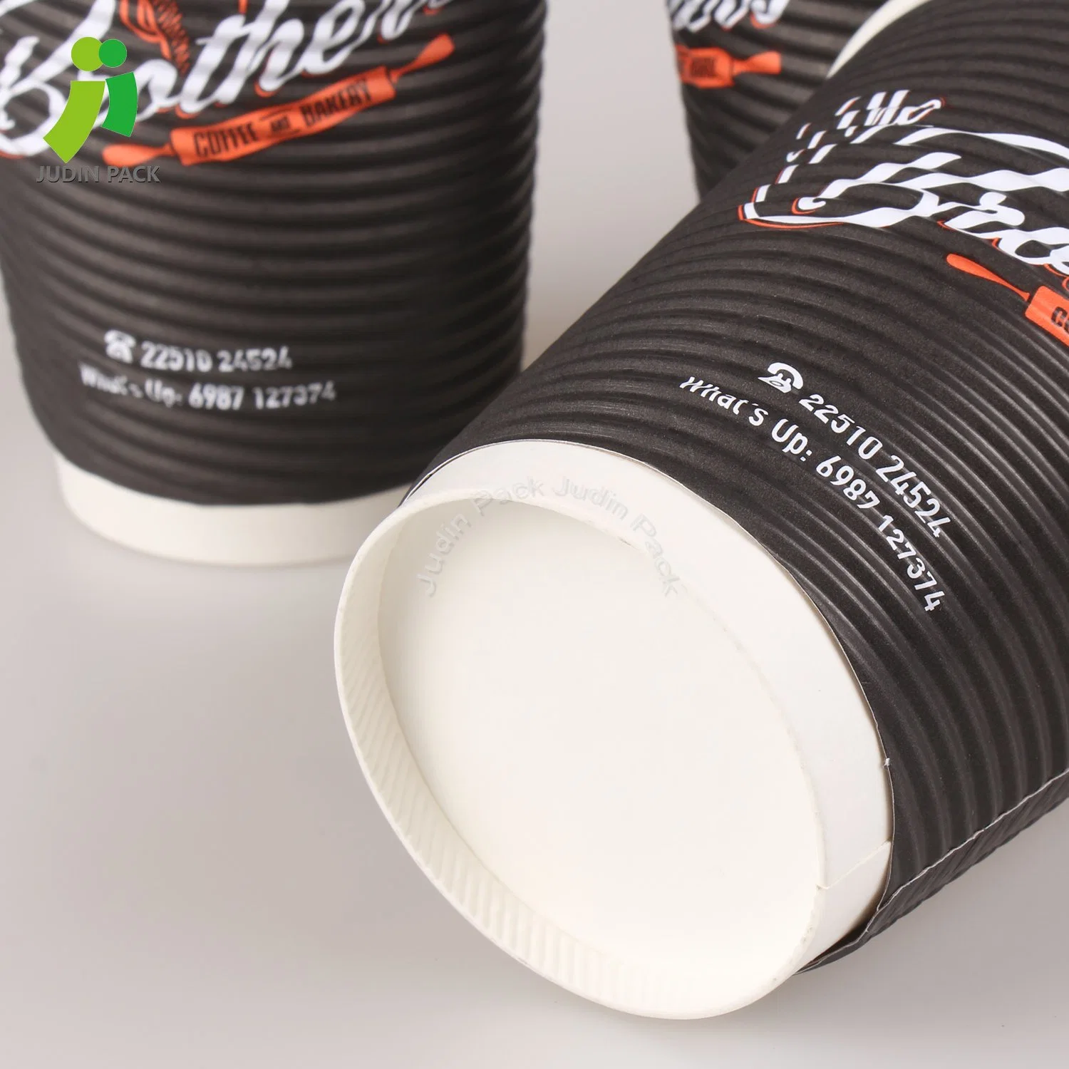 Ripple Wall Hot Drink Coffee Paper Cups-Heat Resistant