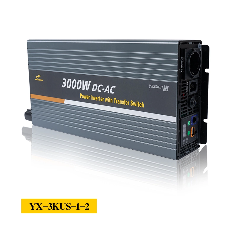 High Quality 12V 110V 3000W Pure Sine Wave Inverter with Transfer Switch