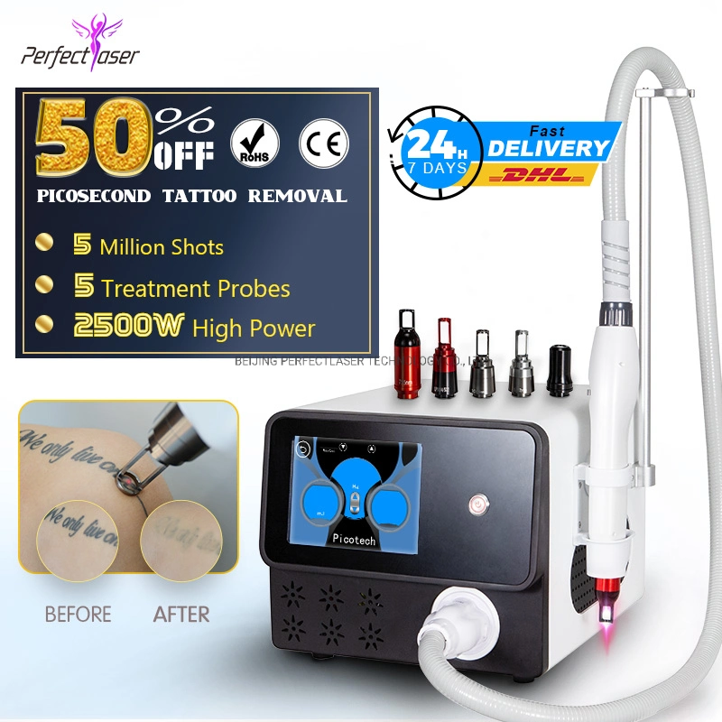 Picosecond Pico ND YAG Laser Peel Tattoo Removal Black Doll Machine Pigmentation Removal Price 755nm 1064nm 532nm 1320nm Laser with CE/RoHS/FDA