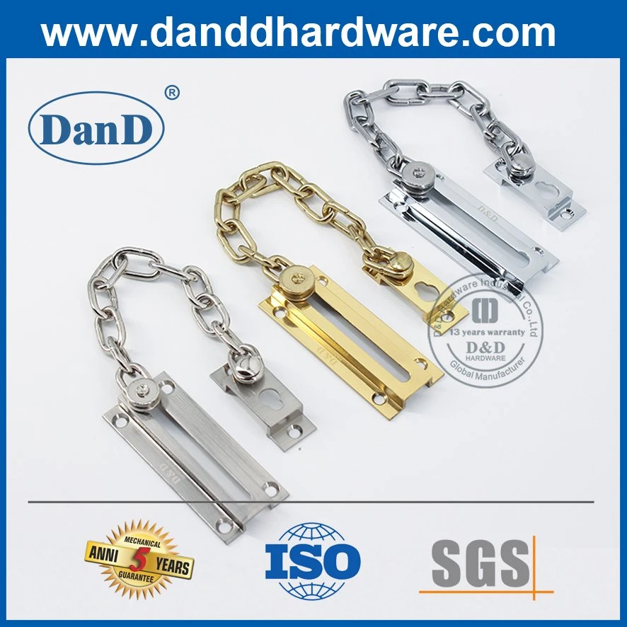 Brass Safety Satin Nickel Apartment Chain Lock Accessories for Hotel