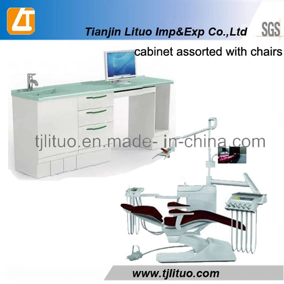 Good Quality Metal Steel Corner Type Dental Cabinet